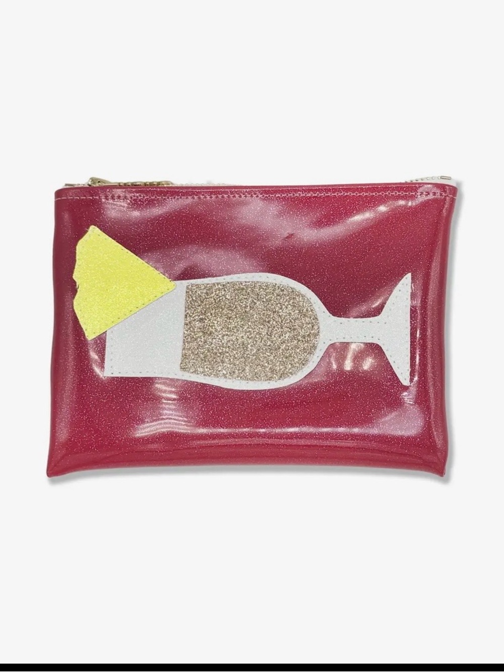 Glitter Piña Colada Clutch—